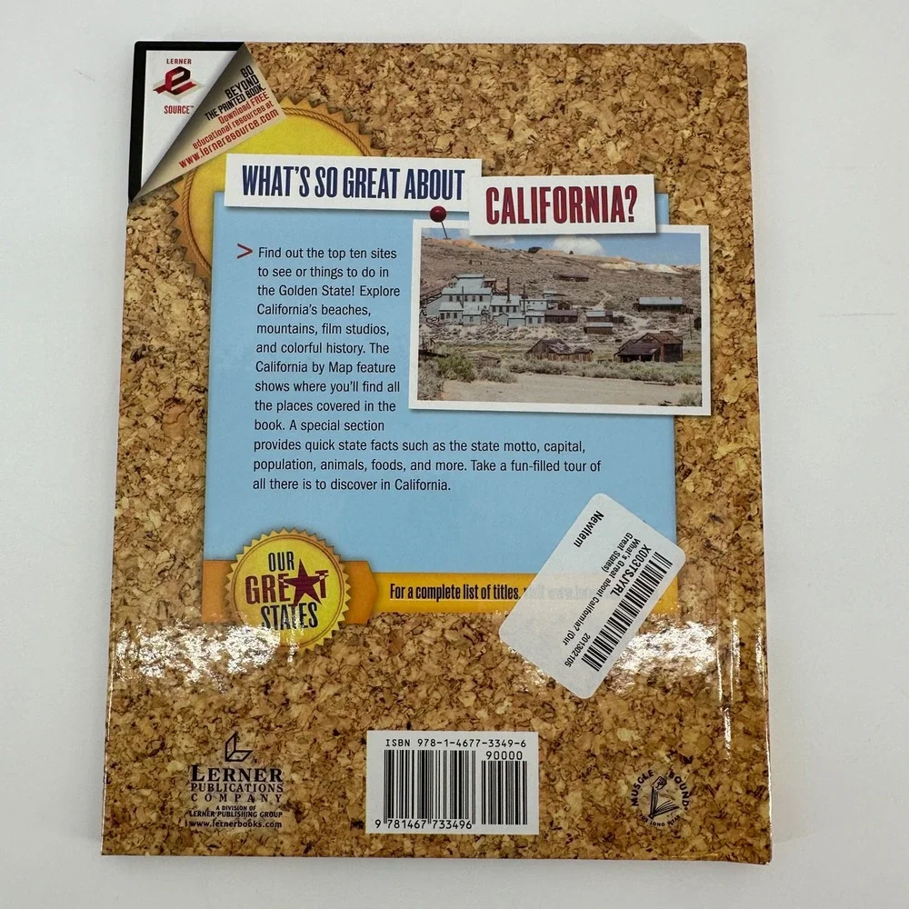 Whats Great About California Our Great States Anita Yasuda Lerner Hardcover Book